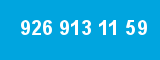 926 913 11 59 926 913 11 59